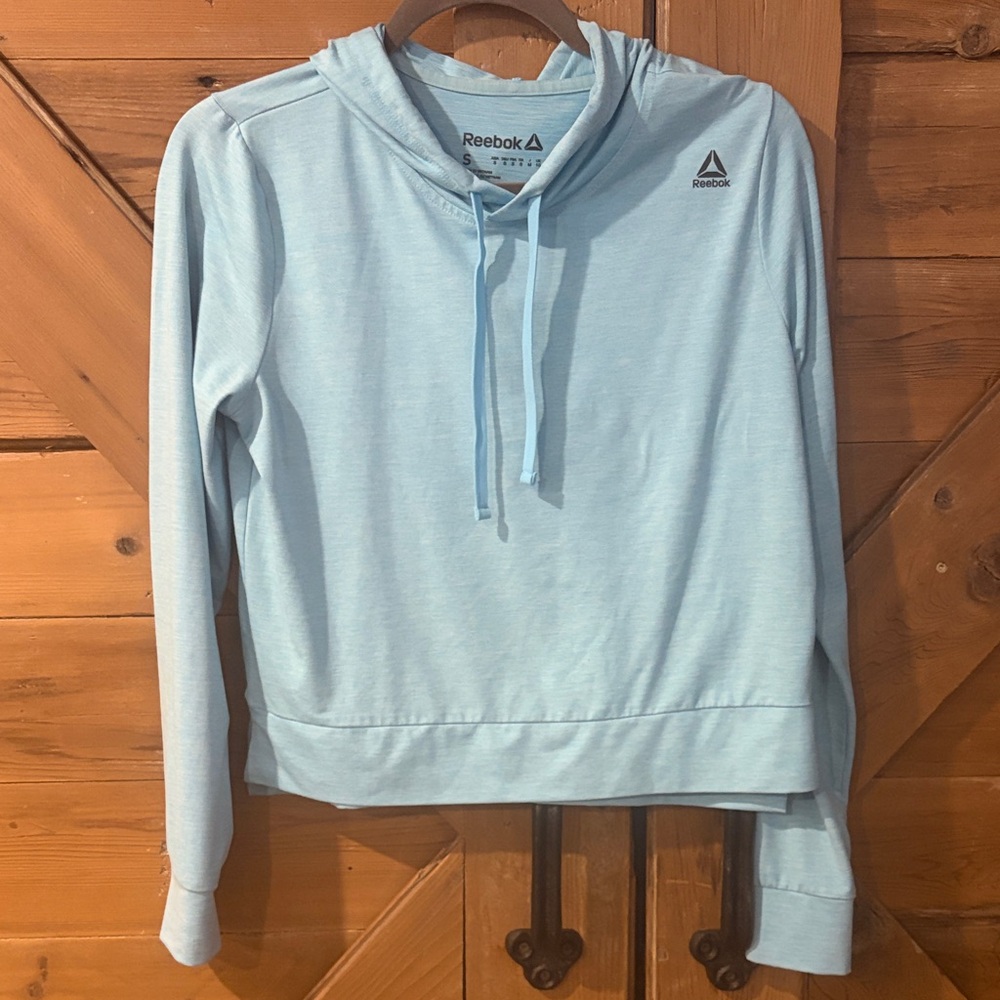 Reebok Women's Light Blue Hoodie